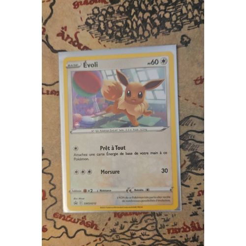 Carte Pokemon Évoli Holo Swsh212 Promo Eb Nm Fr