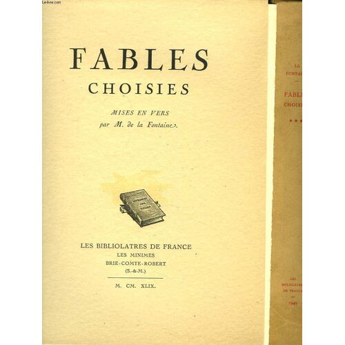 Fables Choisies, Tome Iii.