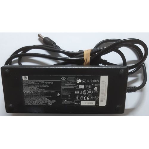 Adaptateur secteur ORIGINAL HP Modèle PPP016L P/N 316687-001 P/N 317188-001 P/N PA-1121-02H 18.5V 6.5A.