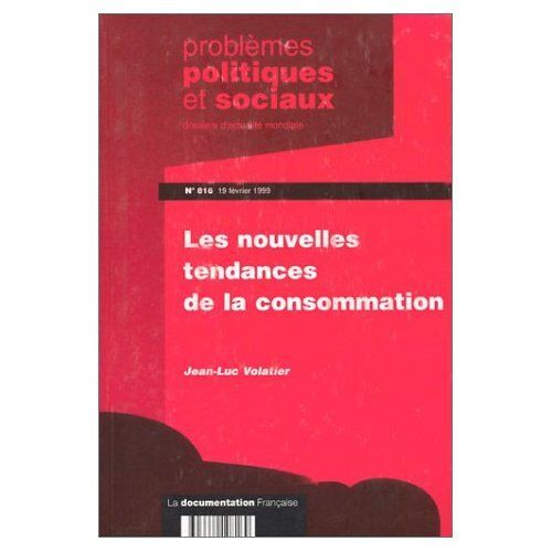 Nouvelles Tendances Consommation / Pps 816