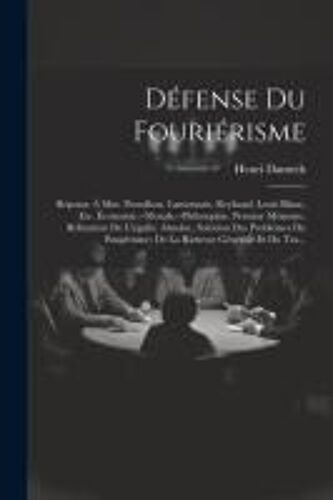 Défense Du Fouriérisme