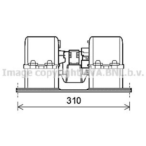 Moteur Électrique, Pulseur D'air Habitacle Ava Cooling Systems Vl8071 D'origine