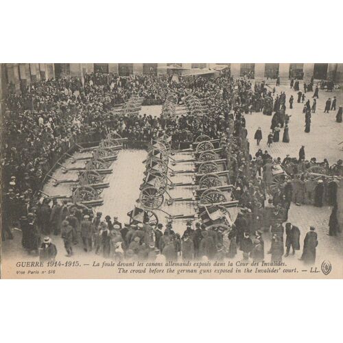 Paris - Cour Des Invalides - Canons Allemands 1918