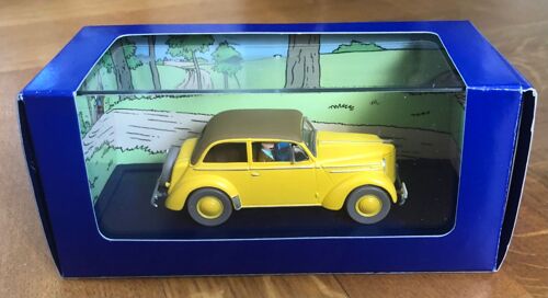 Voiture Miniature L'opel Olympia Cabriolet Du Spectre D'ottokar, Tintin Et Milou, Hergé, Bd, Bande Dessinée