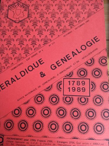 Héraldique Et Généalogie N° 113