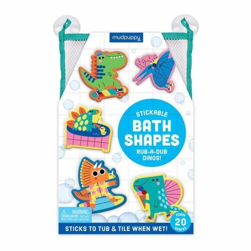 Mudpuppy Formes De Mousse Collantes Pour Le Bain Dinosaure
