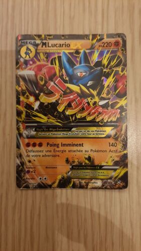 Carte Pokemon Mega M Lucario Ex-220 Pv- 55/111 Rare Holo