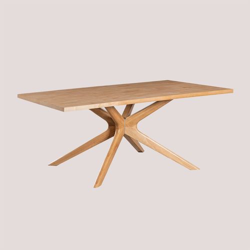 Table Rectangulaire En Bois (180x90 Cm) Arnaiz Bois Naturel