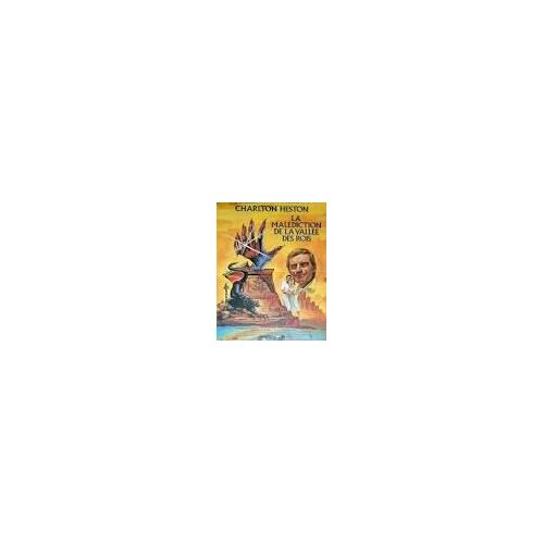 Affichette (53/39cm) Du Film De Mike Newell "La Malediction De La Vallée Des Rois" Avec Charlton Heston De 1980