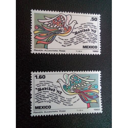 Timbre Mexique Yt 994 - 995 Séries: Noël 1982 ( 051104 )