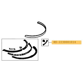 Pièce détachée ROWENTA ROUE+ENJOLIVEUR NOIR - RS-RT900019