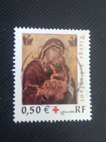 Timbre France Y T 3717 « Vierge À L’Enfant » École Crétoise D’Icônes 2004 ( 080808 )