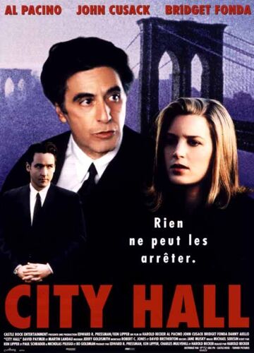 City Hall - Véritable Affiche De Cinéma Pliée - Format 40x60 Cm - De Harold Becker Avec Al Pacino, Danny Aiello, John Cusack, Martin Landau, Bridget Fonda, David Paymer, Richard Schiff - 1996