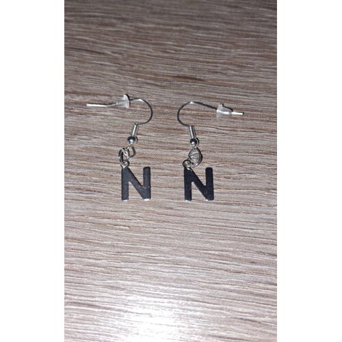 Boucle D Oreilles Lettre N Majuscule