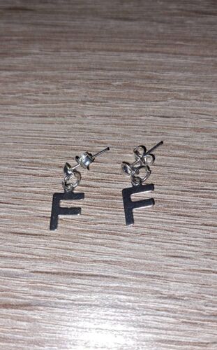 Boucle D Oreilles Lettre F Majuscule
