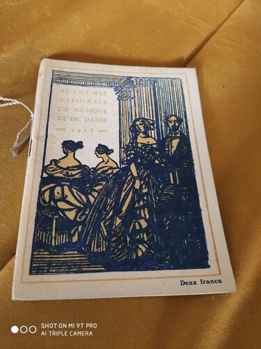 Académie Nationale De Musique Et De Danse 1925: La Naissance De La Lyre, La Nuit Encorcelée (Arguments). Programme.
