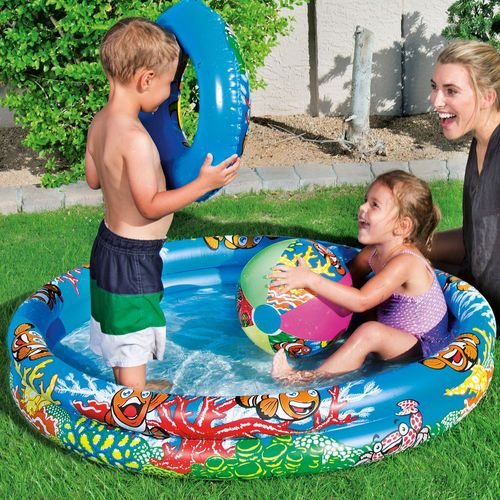 PERMANENT MIXTE Bte/set piscine d122m h 20 + bouee