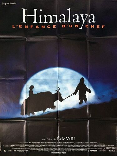 Himalaya, L Enfance D'un Chef - Véritable Affiche De Cinéma Pliée - Format 120x160 Cm - De Eric Valli Avec Thinle Lhondup, Gurgon Kyap, Lhakpa Tsamchoe - 1999