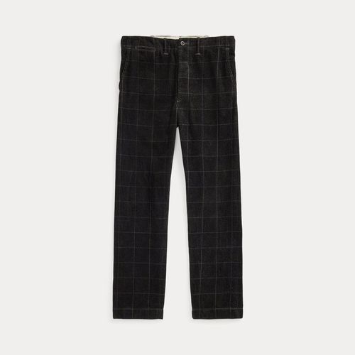 Pantalon D'officier Velours À Carreaux