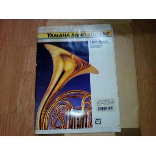 Livre De Partition Yamaha Band Student (Instrument A Vent)