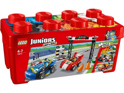 LEGO Juniors - Grande boîte du rallye automobile - 10673