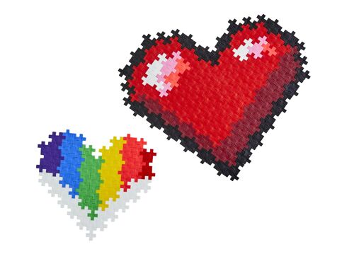 Coeurs 250 Pcs Plusplus Pixels