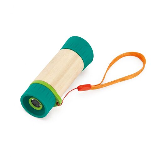 Hape Jeu Dextérieur Exploration En Bambou Nature Fun  - Télescope Règlable - Dès 3 Ans Et +