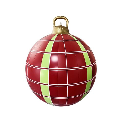 Boule de Noël Gonflable en PVC, Décorations Créatives pour Arbre, Maison, Extérieur, Jouet Amusant, Cadeau, 60cm