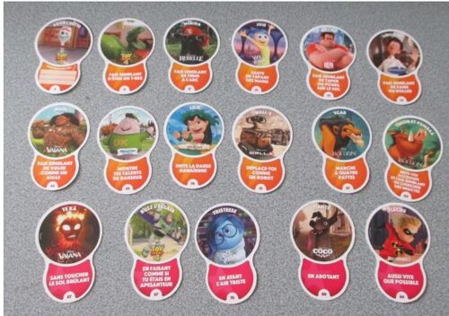 Dix Sept Cartes Auchan Les Défis 2019 Toutes Différentes Pour Compléter Un Jeu Ou Se Créer Une Collection D'images Disney Personnelle