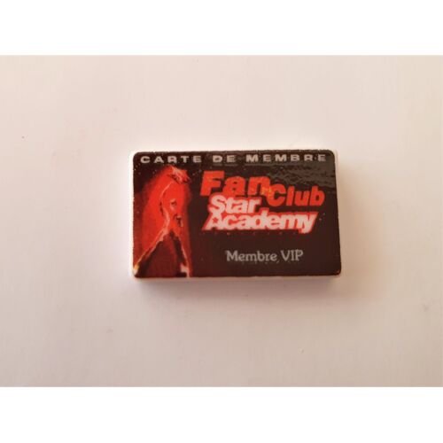 Fève Plate Fan Club Star Académy Carte De Membre Vip