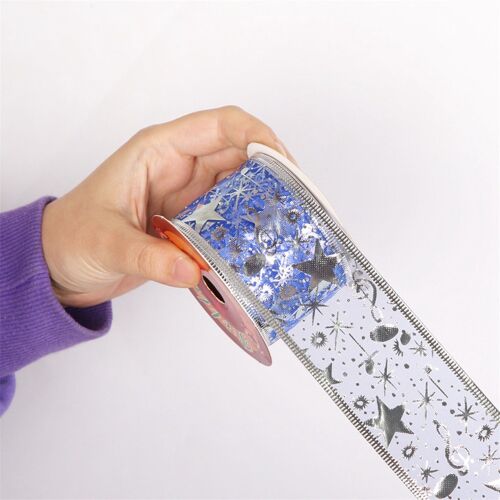 Ruban de noël en boîte cadeau, emballage, ornements d'arbre de noël, nouvel an, fournitures décoratives