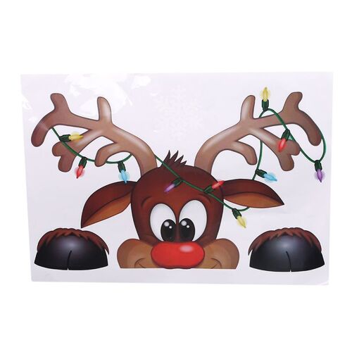 Autocollants Muraux De Noël, Décoraation De Salle De Fenêtre, Père Noël, Vinyle Pvc, Décoration De Maison, Amovible