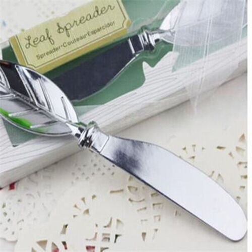 Couteau À Beurre En Forme De Feuille Créative, Manche À Pain, Nouveau Maître Argent Fromage Dessert Confiture Épandeur Outil De Petit Déjeuner Cadeau