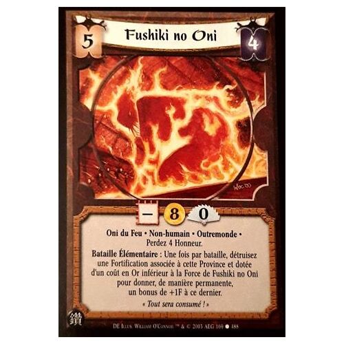 Carte Legend Of The Five Rings : Fushiki No Oni 169/488