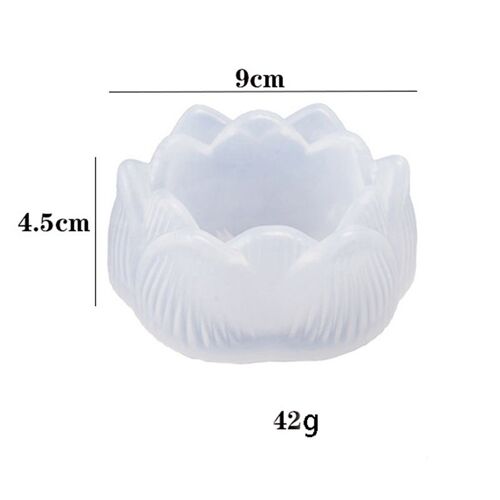 Porte-Bougie Lotus 3d En Silicone, Moule À Cire, Argile, Résine Époxy, Artisanat, Boîte De Rangement, Moules, Outil, Décoration De La Maison