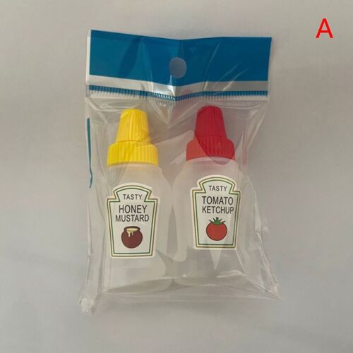 Mini Bouteille De Sauce D'assaisonnement, Bouteille De Ketchup À La Tomate Portable, Conteneur De Salade Pour Boîte À Déjeuner Bento, Pots De Cuisine 3 Pièces/2 Pièces