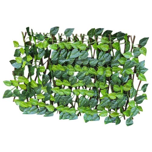Clôture De Jardin Rétractable Réglable, Feuille Artificielle, Décoration En Treillis De Jardin, Expansion De L'intimité, Clôture Paysagère En Bois, Balcon