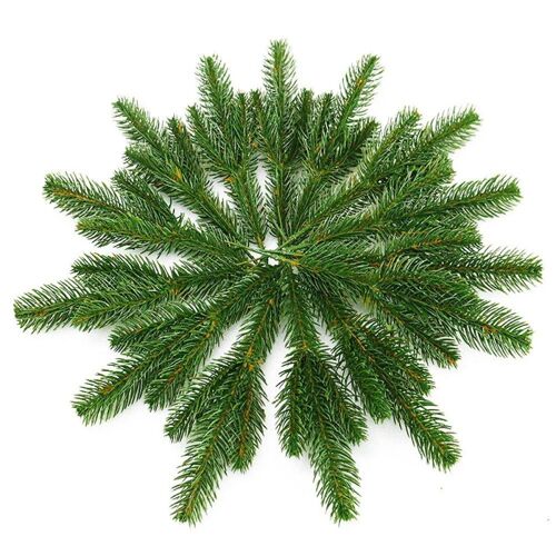 Guirlande d'aiguilles de pin artificielles pour décoration d'arbre de noël, 25 pièces, fournitures pour fête de mariage, Simulation de plantes décoratives