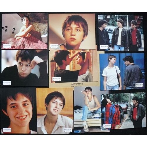 Amoureuse * Film 1992 Jacques Doillon - 10 Photos D'exploitation Originales Françaises De Cinéma 1992 - Chaque Petite Affiche De 21x27 Cm * Charlotte Gainsbourg ; Yvan Attal ; Thomas Langmann