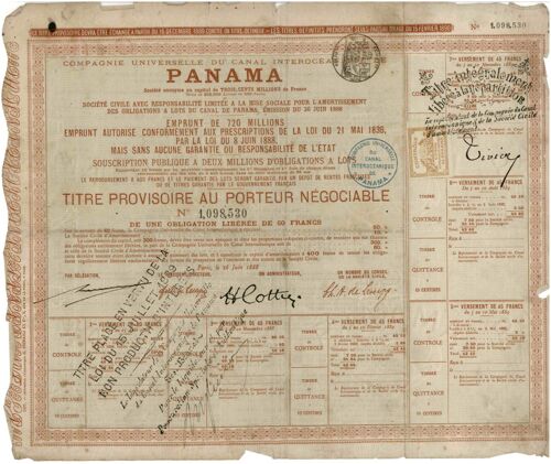 Compagnie Universelle Du Canal Interocéanique De Panama