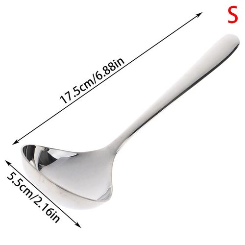 Cuillère À Soupe 17.5/20cm, Cuillère De Service En Acier Inoxydable Épaissi, Cuillère De Cuisine Chinoise, Cuillère À Nourriture, Vaisselle 1 Pièce