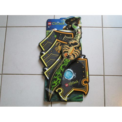 Lego 851015 Le Set: Épée Et Bouclier Scorpion "Legends Of Chima" Accessoire De Déguisement