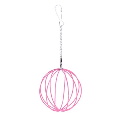 Mini Mangeoire En Acier Inoxydable Pour Animaux De Compagnie, 1 Pièce, Boule De Nourriture, Lapin, Hamster, Herbe, Jouets Cochon D'inde