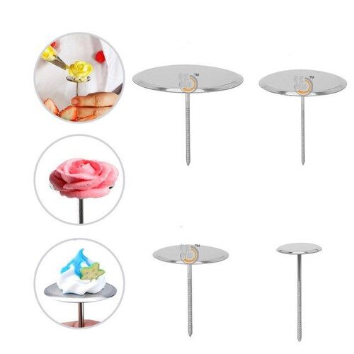 Clou De Tuyauterie En Acier Inoxydable, Outils De Décoration De Gâteau De Crème Glacée, Supports De Cuisson, Outils De Bricolage, Bâton À Aiguille, Gâteau À Fleurs, 1 Pièce