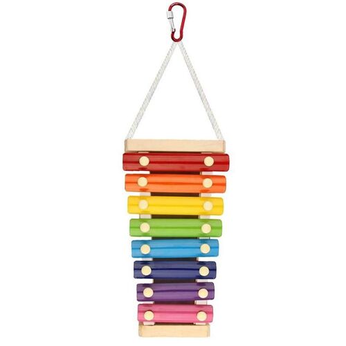 Jouet Xylophone Coloré Avec 8 Clés Métalliques, Oiseau Perroquet, Intelligence, Corde Suspendue