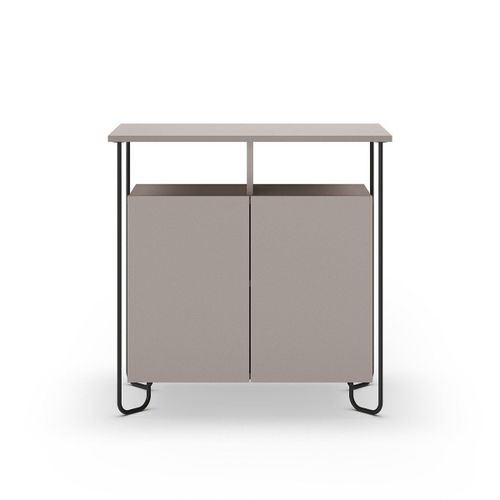 Buffet 2 Portes Avec Pieds En Métal L80 Cm