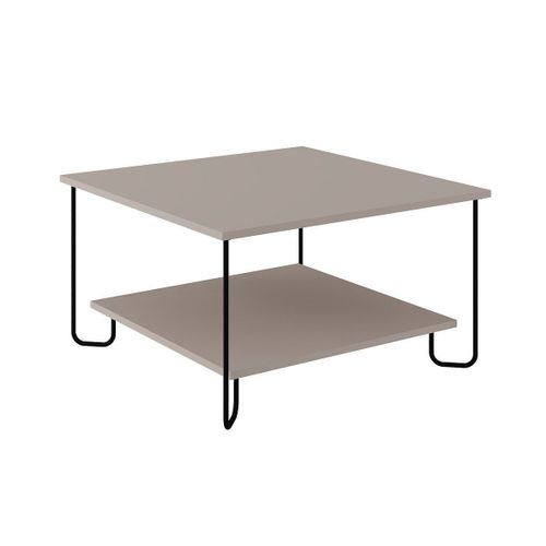 Table Basse Carrée Avec Pieds En Métal L80 Cm