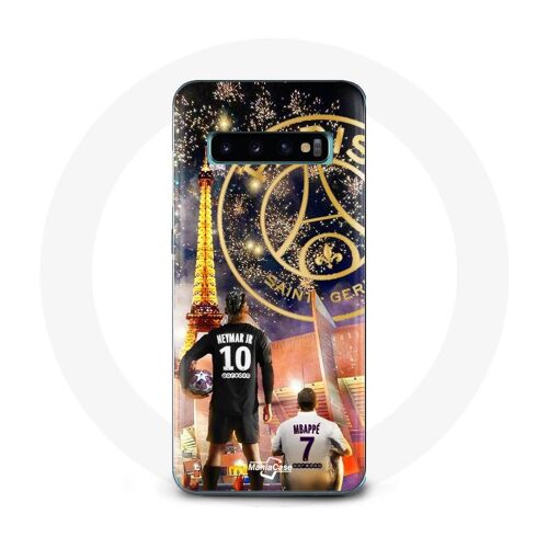 Coque Pour Samsung Galaxy S10 Psg Neymar Et Mbappé Joyeux Noël