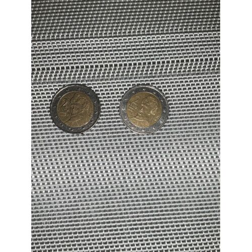 Deux PiÃ¨ces De 2€ De Bertha Von Suttner Autriche 1 De 2002 Et LÂ¿Autre De 2011
