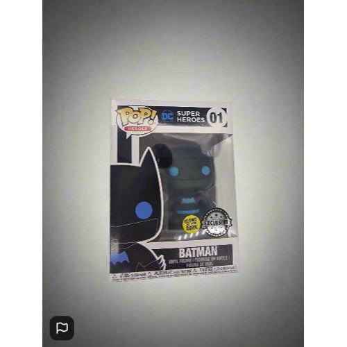 Funko Pop Super Heroes Dc Batman #01 Exclusive Vinyl Figure Glow In The Dark Exc